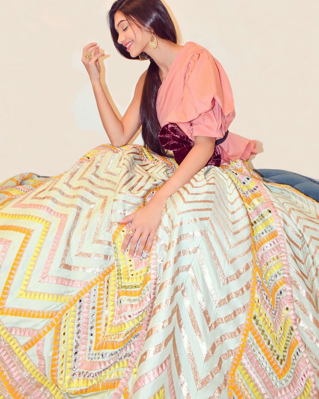 Chevron Border Skirt