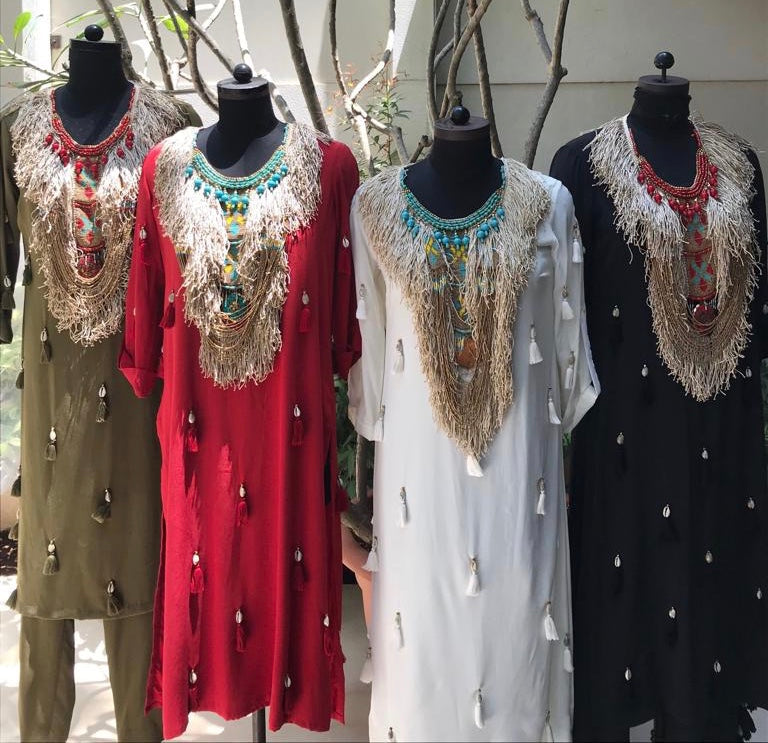 Necklace Tunic With Tassels