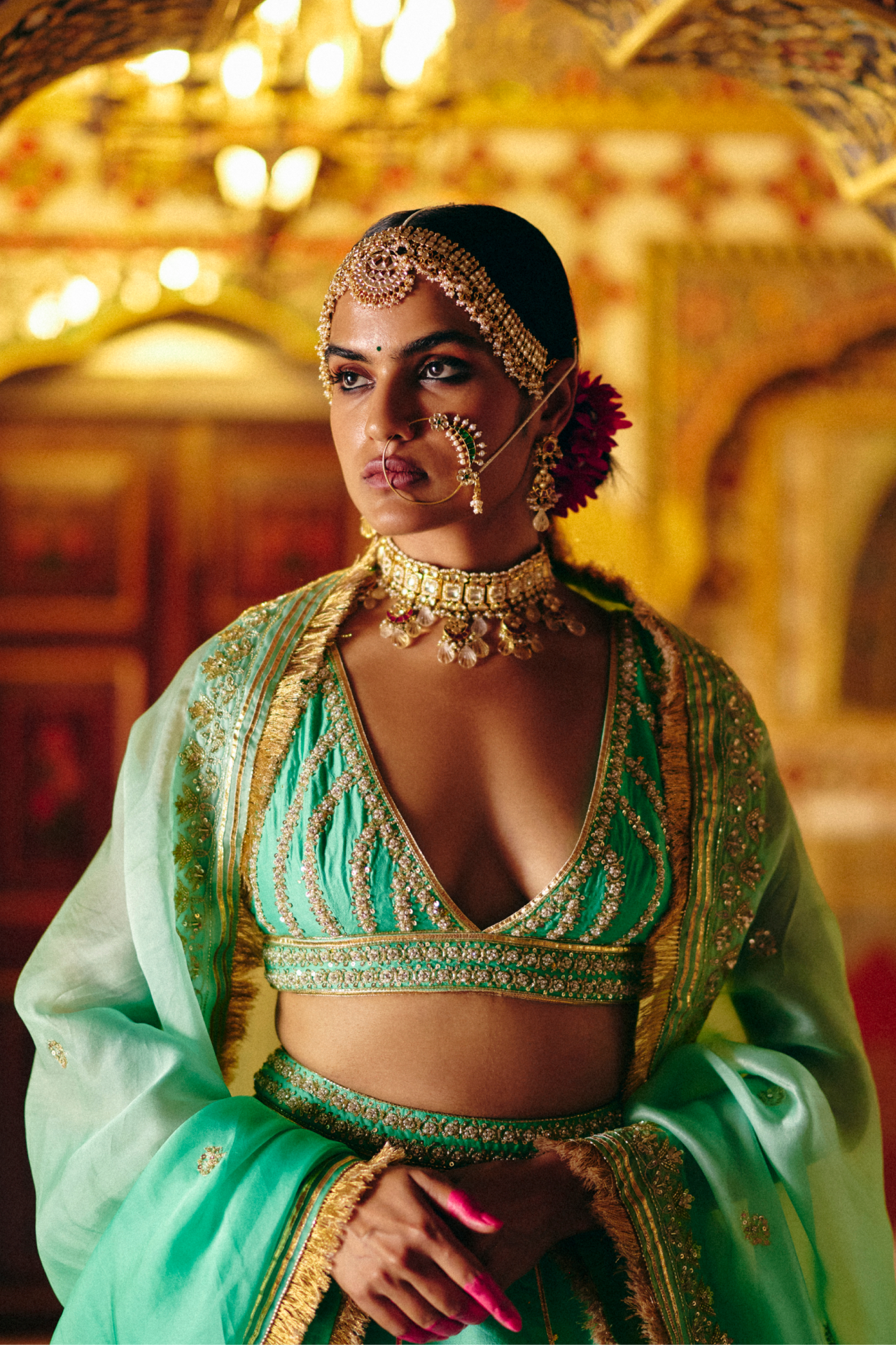 Aqua Green Choli