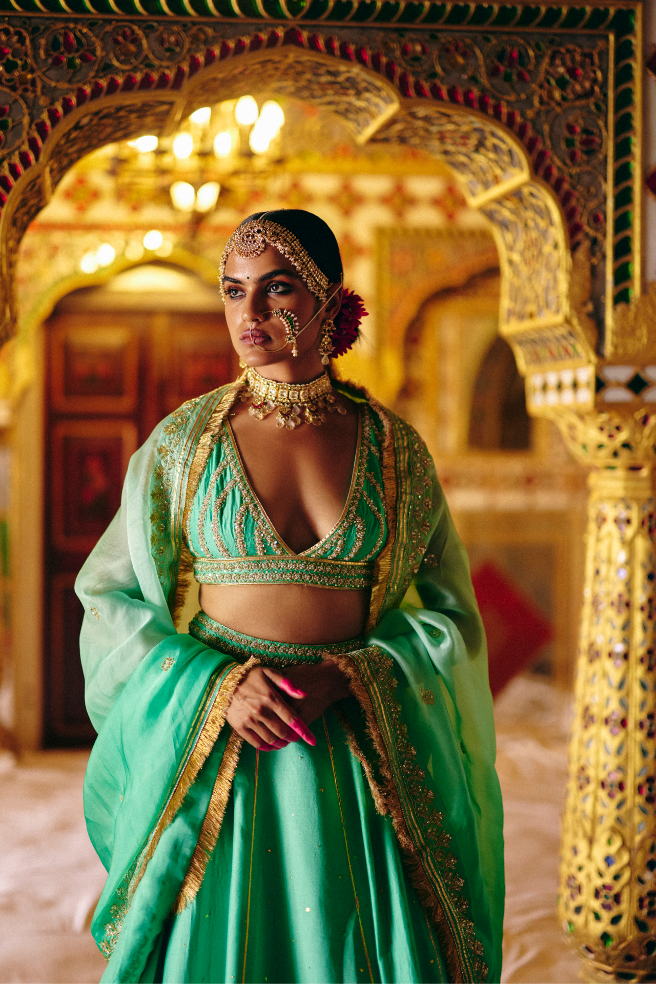 Aqua Green Dupatta