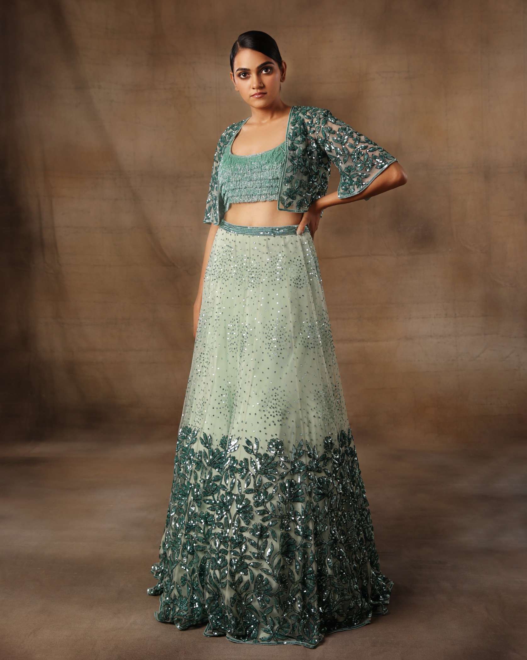 Green Short Cape