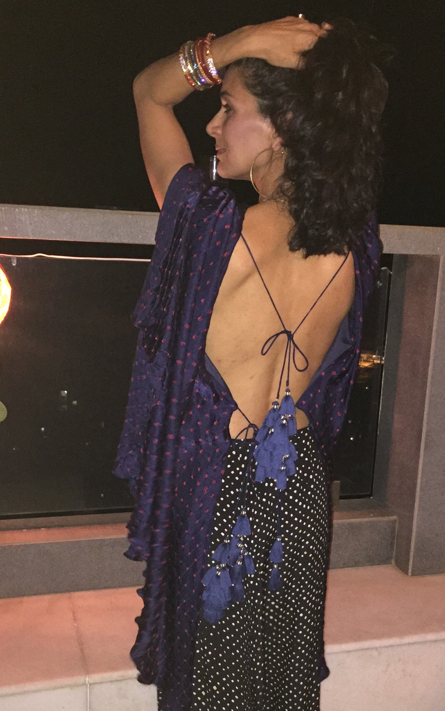 Bandhani Drop Crotch Pants