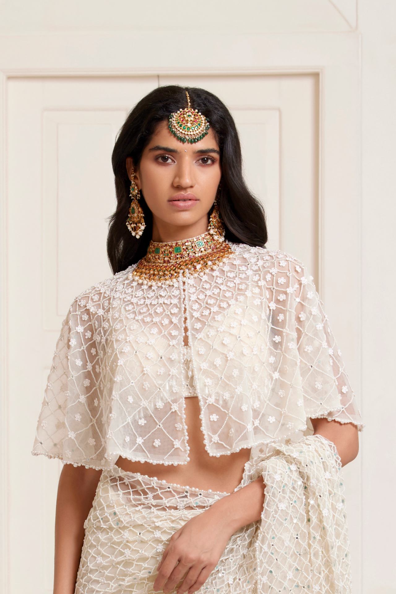 Ivory Short Cape