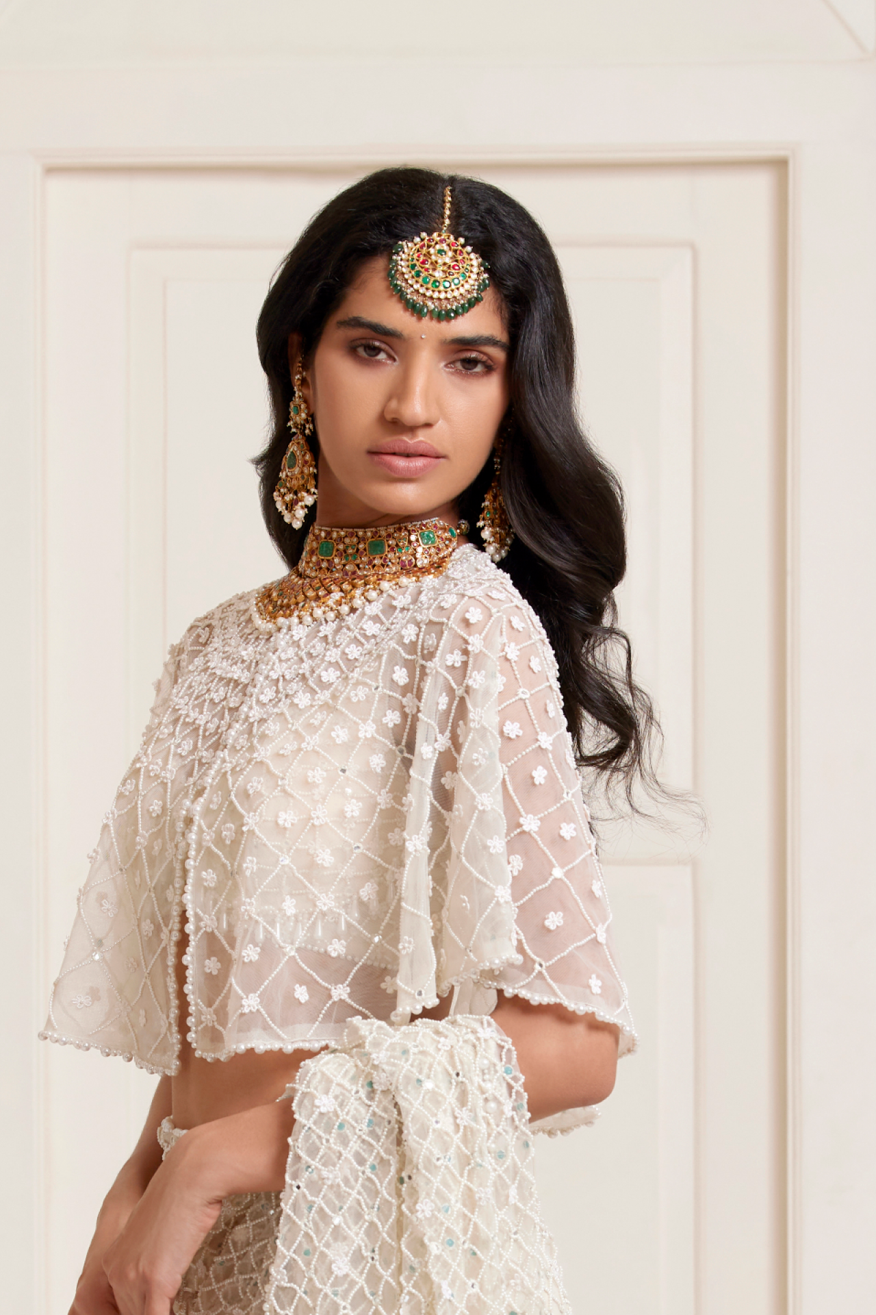 Ivory Short Cape