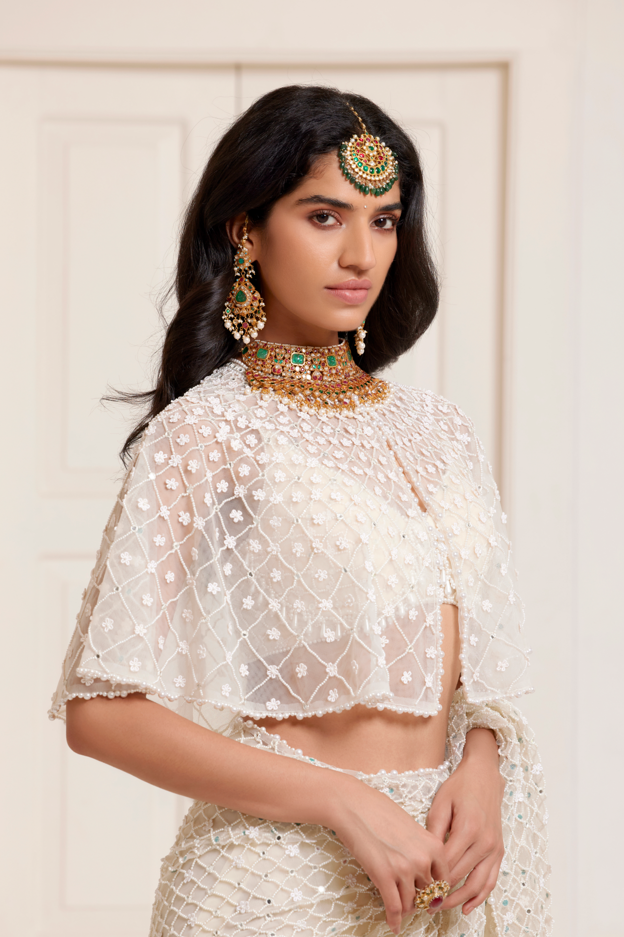 Ivory Short Cape