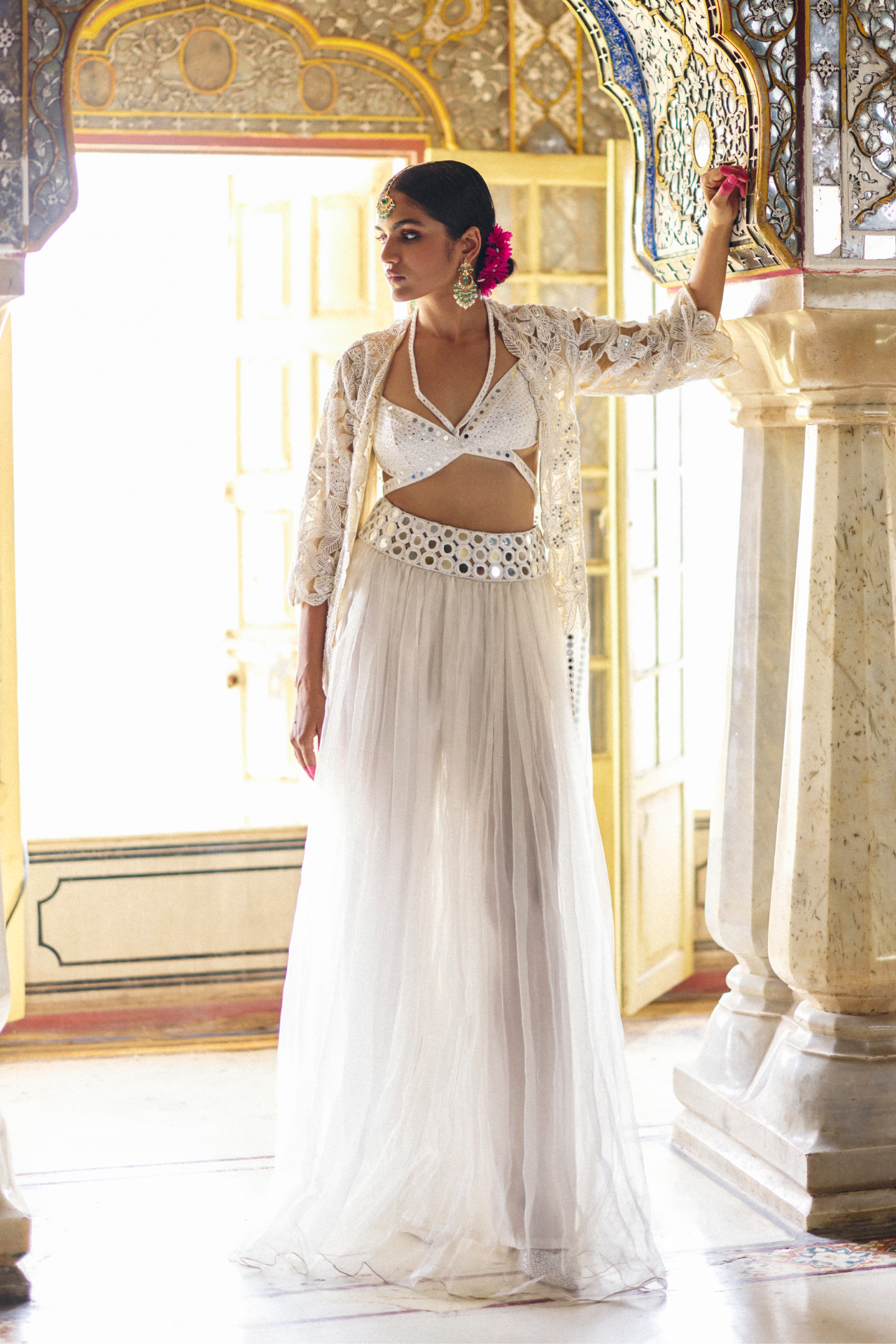 Ivory Flared Pants