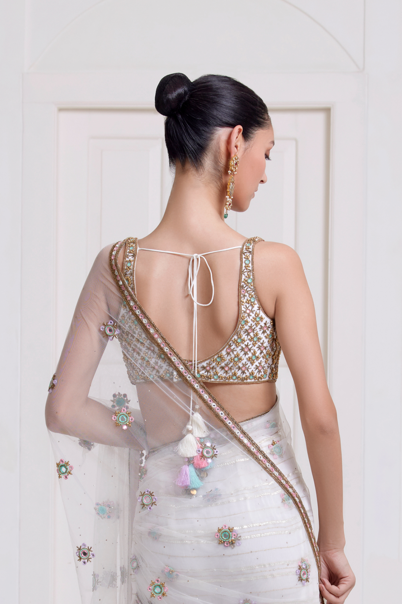 Multi Butta Embroidered Blouse