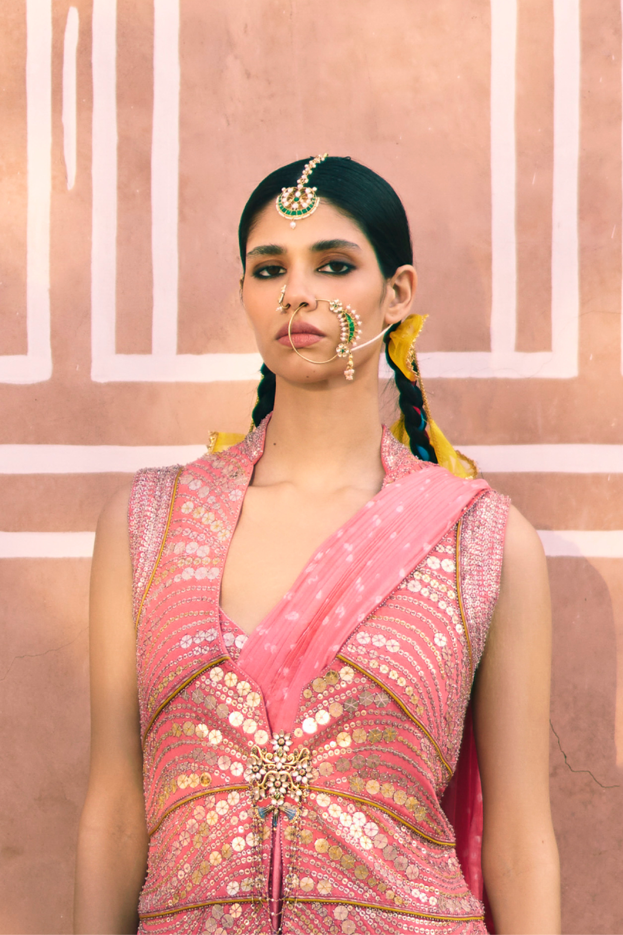 Pink Coin Choli