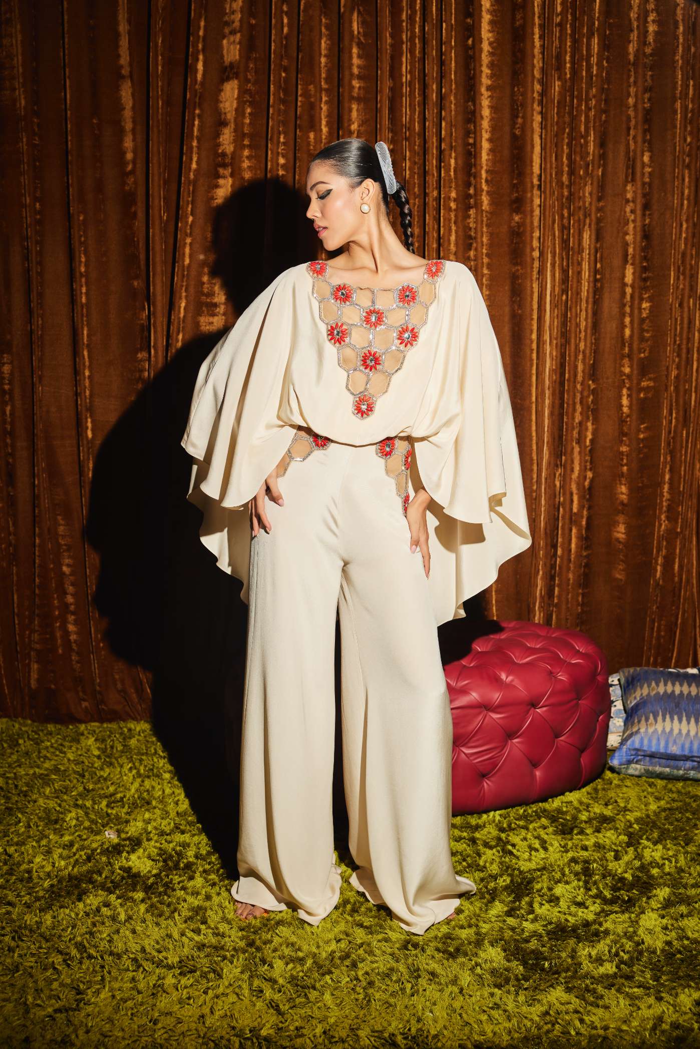 Ivory Butterfly Jumpsuit