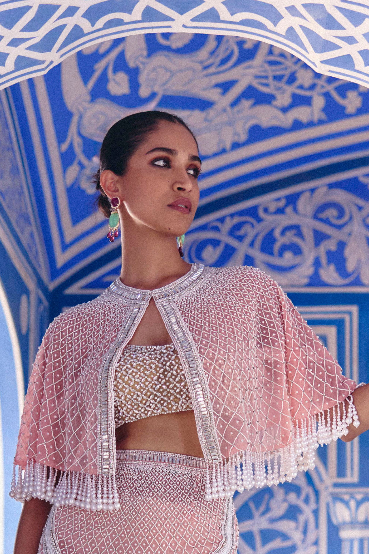 Powder Pink Pearl Cape