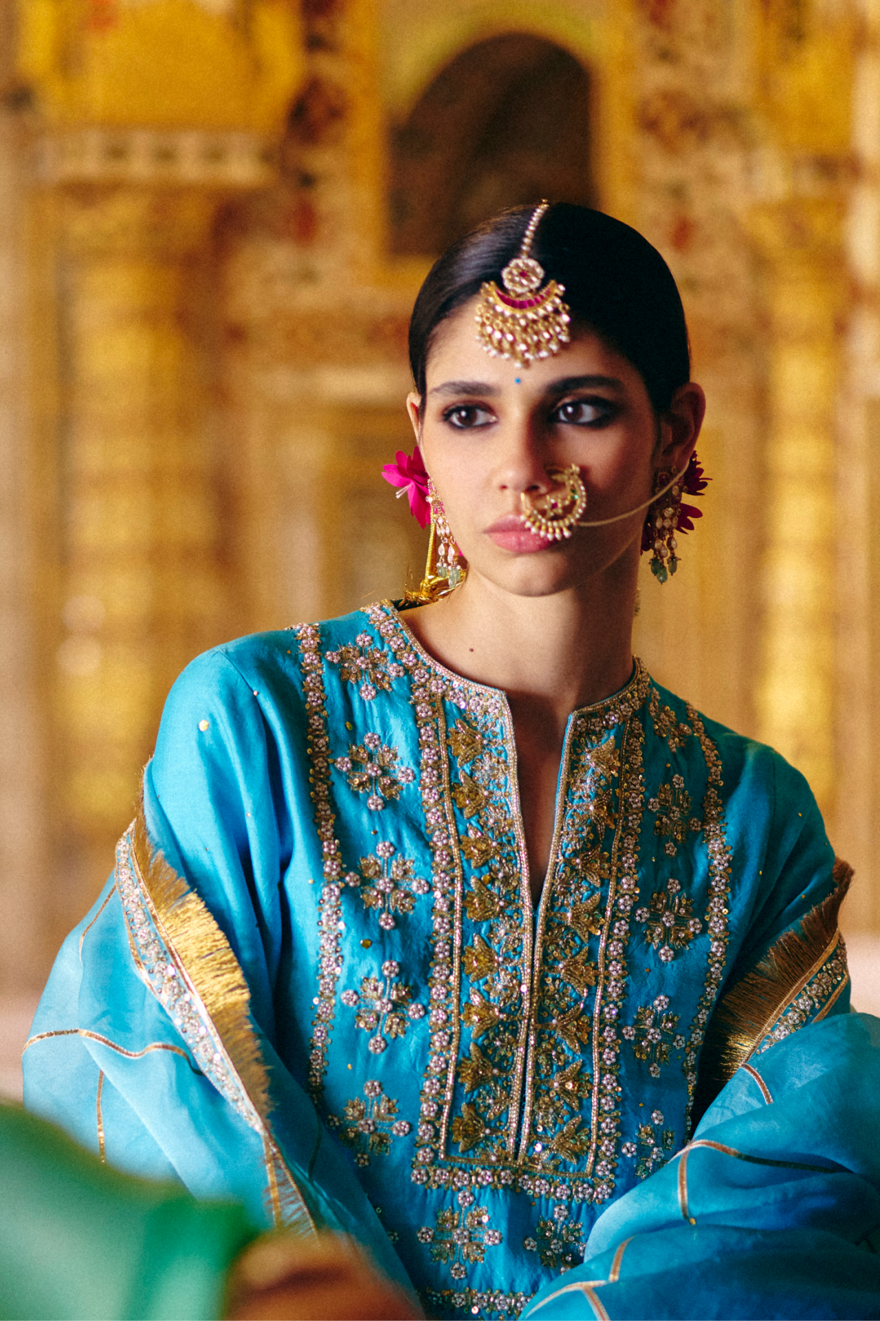 Turquoise Dupatta