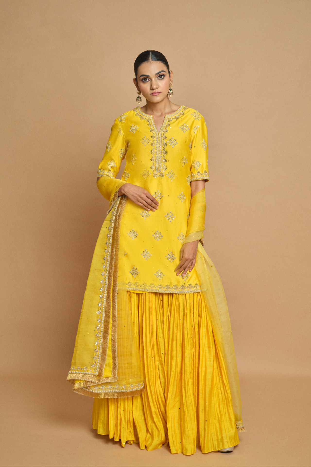 Yellow Shaded Dupatta